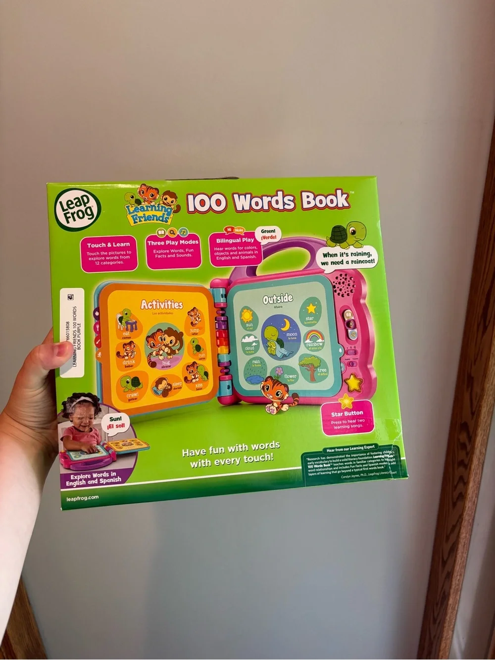 Leapfrog Learning Friends 100 Words Bilingual Electronic Book for Toddlers